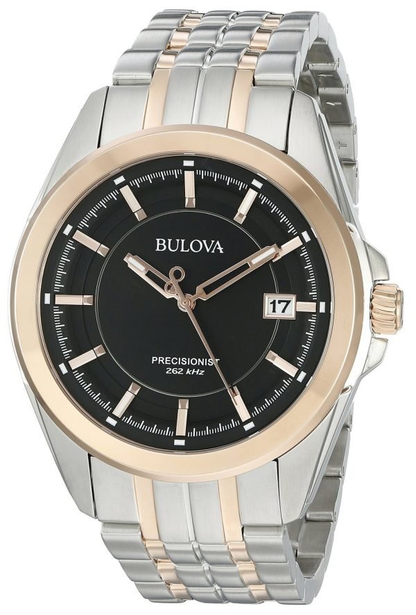 Bulova Dress 98b268 Kello Musta / Punakultasävyinen