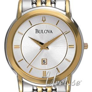 Bulova Dress 98h48 Kello Hopea / Kullansävytetty Teräs