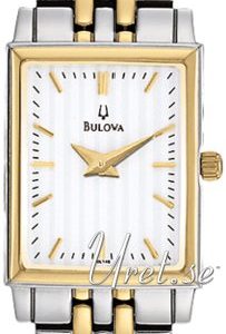 Bulova Dress 98l146 Kello Valkoinen / Kullansävytetty Teräs