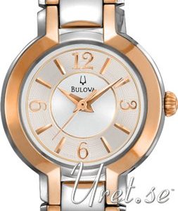 Bulova Dress 98l153 Kello Hopea / Punakultasävyinen