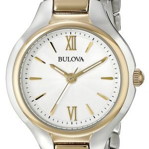 Bulova Dress 98l217 Kello Valkoinen / Kullansävytetty Teräs