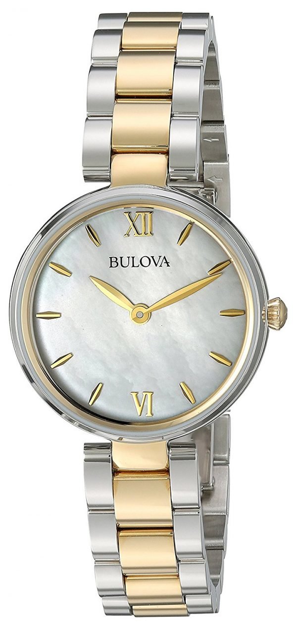 Bulova Dress 98l226 Kello Valkoinen / Kullansävytetty Teräs