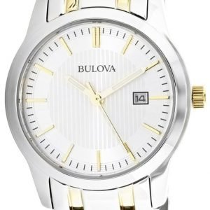 Bulova Dress 98m122 Kello Hopea / Kullansävytetty Teräs