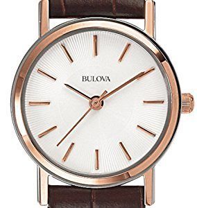 Bulova Dress 98v31 Kello Valkoinen / Nahka