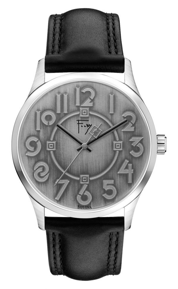 Bulova Frank Lloyd Wright 96a147 Kello Hopea / Nahka