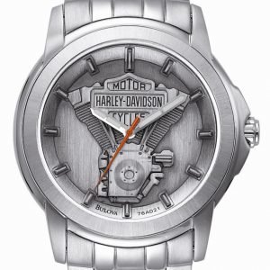 Bulova Harley-Davidson 76a021 Kello Hopea / Teräs