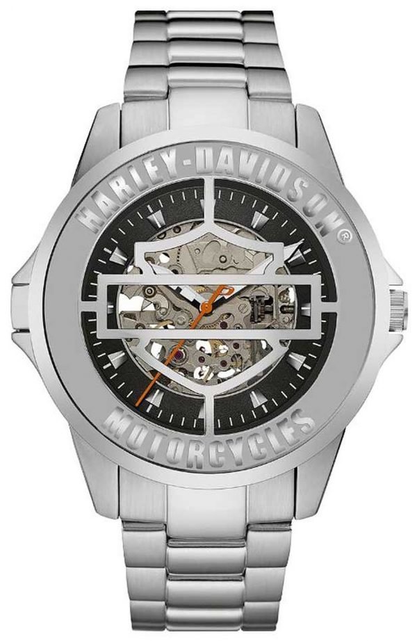 Bulova Harley-Davidson 76a154 Kello Musta / Teräs