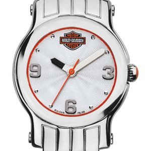 Bulova Harley-Davidson 76l156 Kello Hopea / Teräs