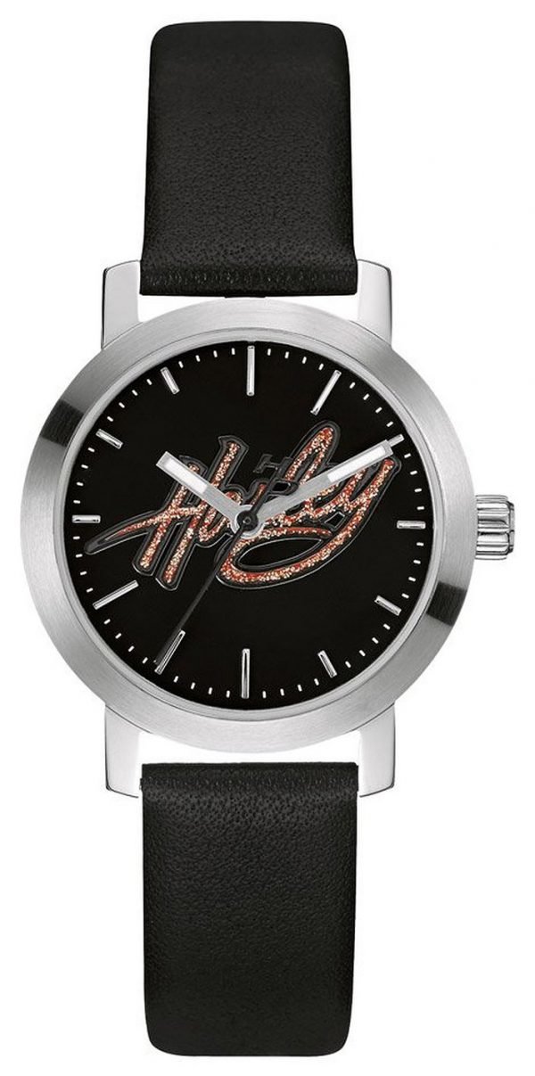 Bulova Harley-Davidson 76l175 Kello Musta / Nahka