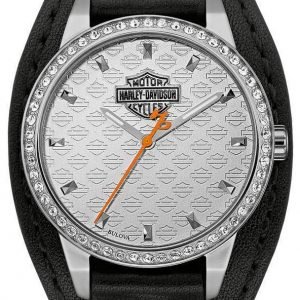 Bulova Harley-Davidson 76l183 Kello Hopea / Nahka