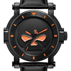 Bulova Harley-Davidson 78a114 Kello Musta / Nahka