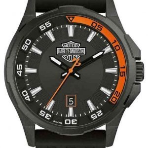 Bulova Harley-Davidson 78b140 Kello Musta / Kumi