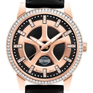 Bulova Harley-Davidson 78l111 Kello Musta / Nahka