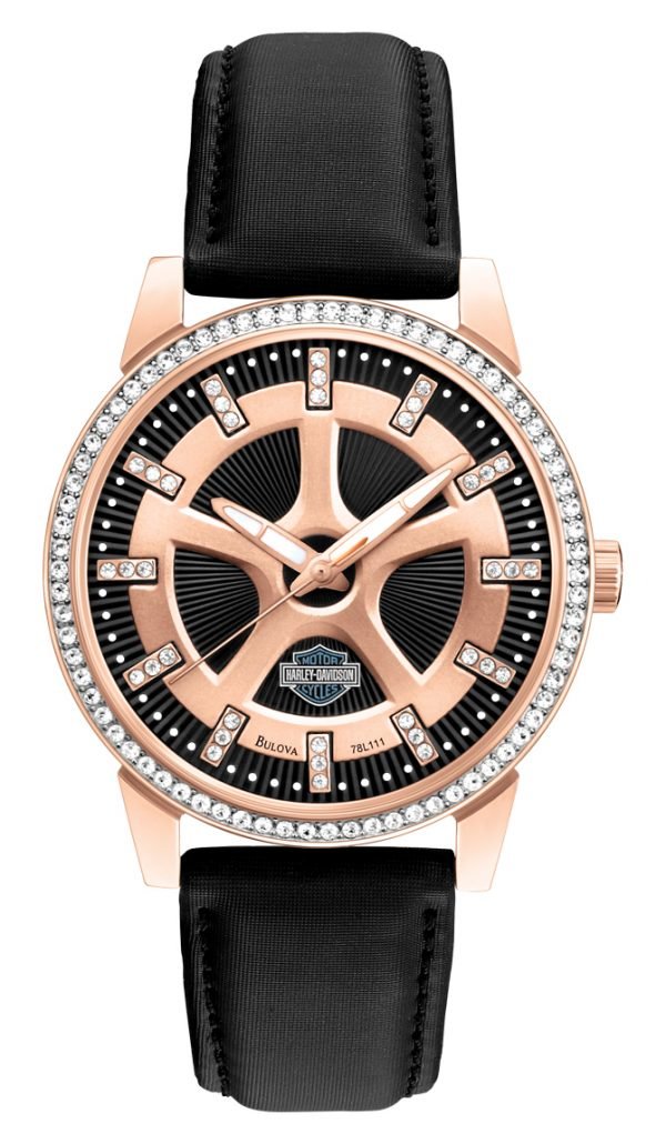 Bulova Harley-Davidson 78l111 Kello Musta / Nahka