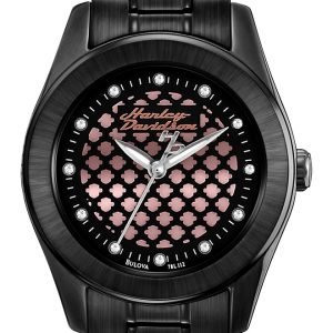 Bulova Harley-Davidson 78l112 Kello Musta / Teräs