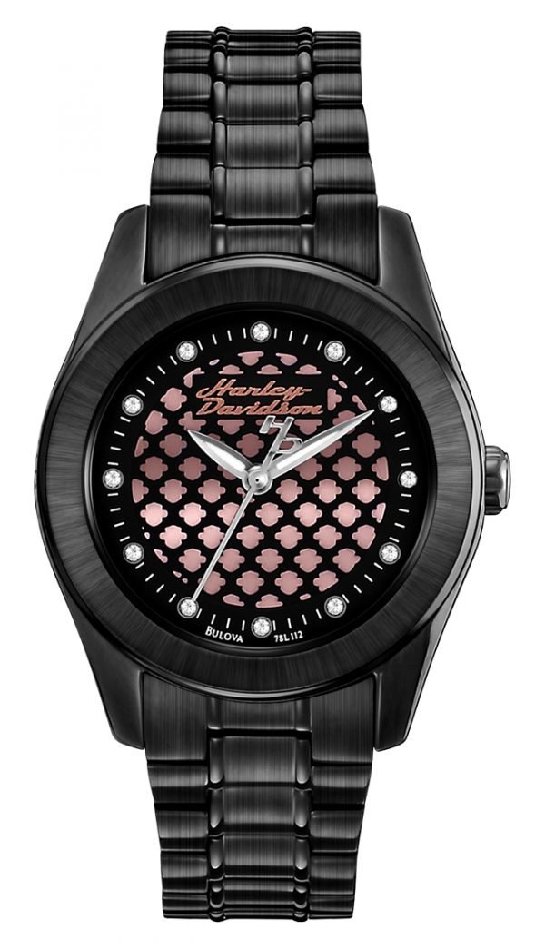 Bulova Harley-Davidson 78l112 Kello Musta / Teräs