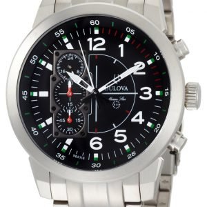 Bulova Marine Star 96a116 Kello Musta / Titaani