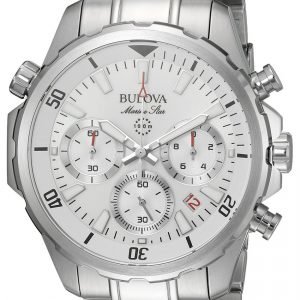 Bulova Marine Star 96b255 Kello Hopea / Teräs