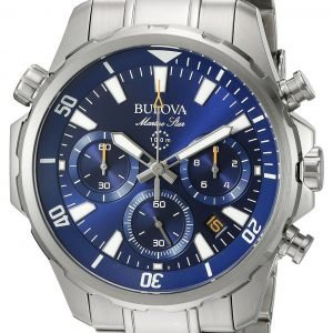 Bulova Marine Star 96b256 Kello Sininen / Teräs