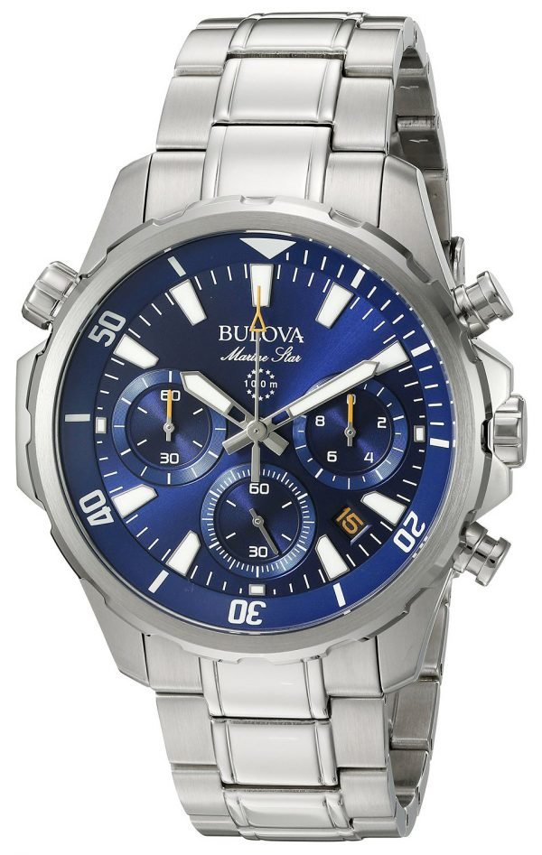 Bulova Marine Star 96b256 Kello Sininen / Teräs