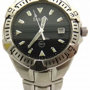 Bulova Marine Star 96b42 Kello Musta / Teräs