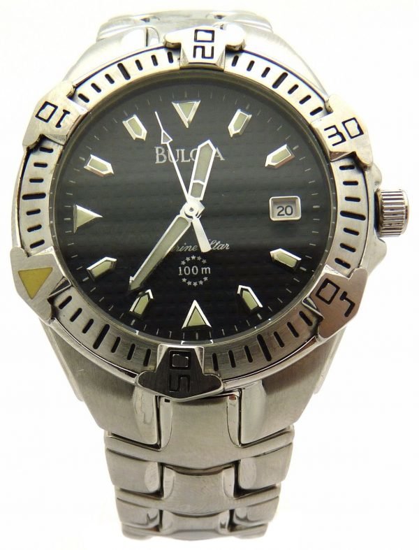 Bulova Marine Star 96b42 Kello Musta / Teräs