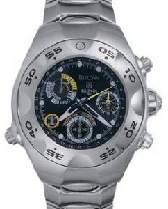 Bulova Marine Star 96c10 Kello Musta / Teräs