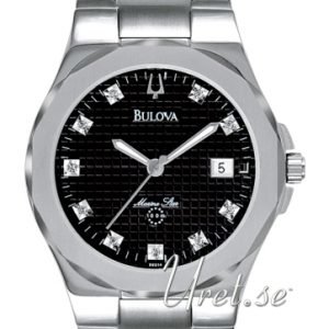 Bulova Marine Star 96d14 Kello Musta / Teräs