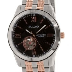 Bulova Marine Star 98a144 Kello Musta / Punakultasävyinen