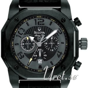 Bulova Marine Star 98b151 Kello Musta / Nahka