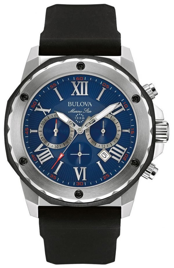 Bulova Marine Star 98b258 Kello Sininen / Kumi