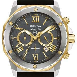 Bulova Marine Star 98b277 Kello Harmaa / Kumi