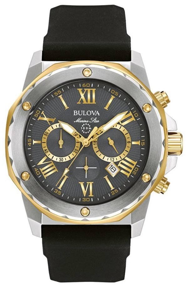 Bulova Marine Star 98b277 Kello Harmaa / Kumi