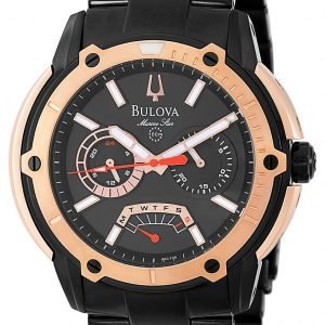 Bulova Marine Star 98c106 Kello Musta / Teräs