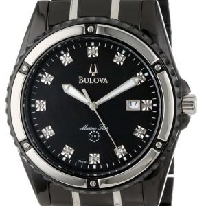 Bulova Marine Star 98d107 Kello Musta / Teräs