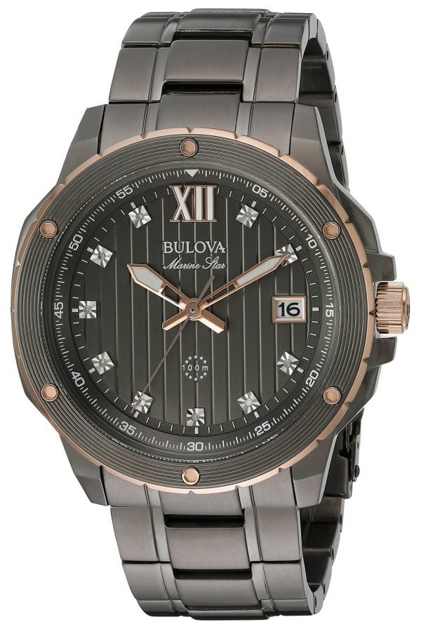 Bulova Marine Star 98d128 Kello Harmaa / Teräs