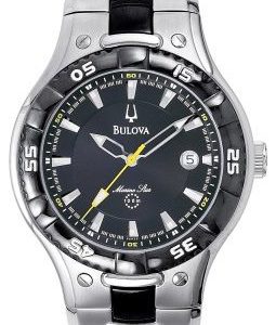 Bulova Marine Star 98h22 Kello Musta / Teräs