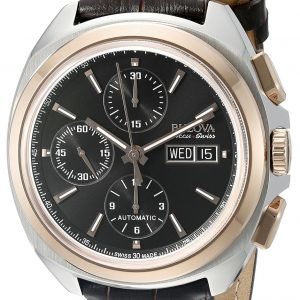 Bulova Mechanical 65b167 Kello Musta / Nahka