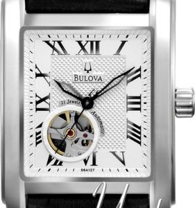 Bulova Mechanical 96a127 Kello Valkoinen / Nahka