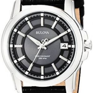 Bulova Precisionist 96b158 Kello Musta / Nahka