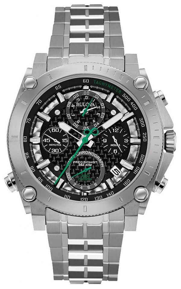 Bulova Precisionist 96g241 Kello Musta / Teräs