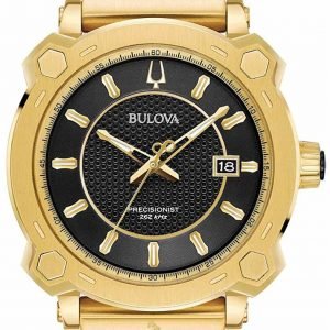 Bulova Precisionist 97b163 Kello Musta / Kullansävytetty