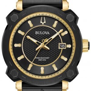 Bulova Precisionist 98b303 Kello Musta / Teräs