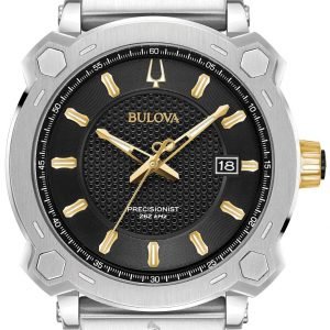 Bulova Precisionist 98b319 Kello Musta / Teräs