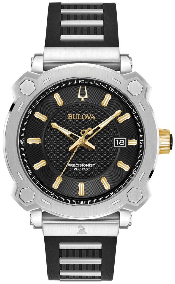 Bulova Precisionist 98b319 Kello Musta / Teräs