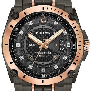 Bulova Precisionist 98d149 Kello Musta / Punakultasävyinen