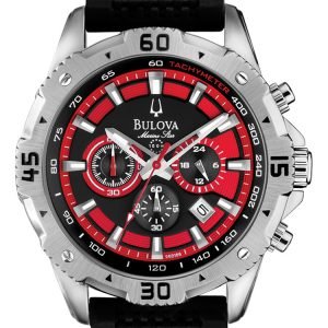 Bulova Sport 96b186 Kello Punainen / Kumi