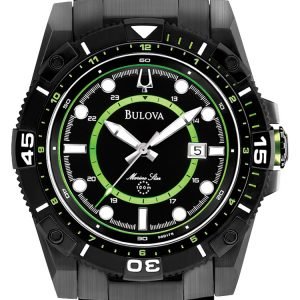 Bulova Sport 98b178 Kello Musta / Teräs