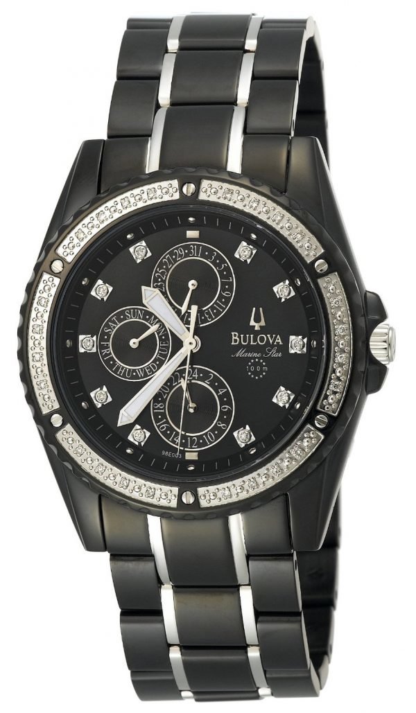 Bulova Sport 98e003 Kello Musta / Teräs