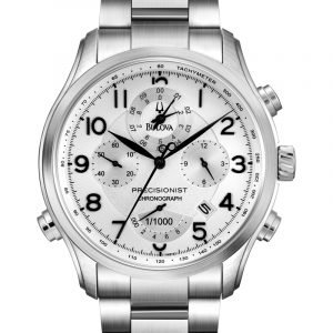 Bulova Wilton Chronograph 96b183 Kello Valkoinen / Teräs